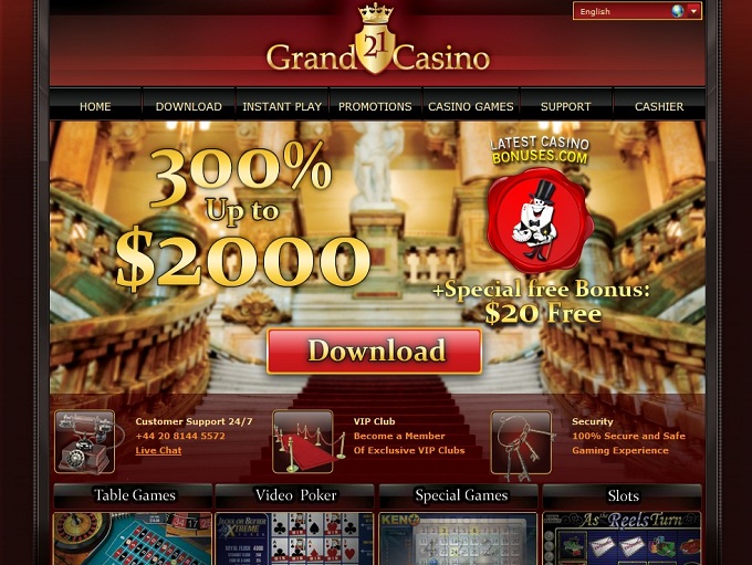 21 grand casino instant play